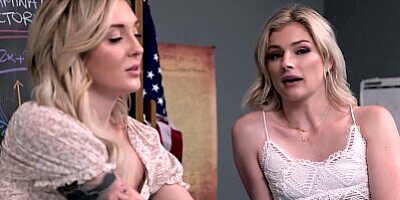 Broke College Babes Sneak Into School to Stay and Fuck - GirlfriendsFilms