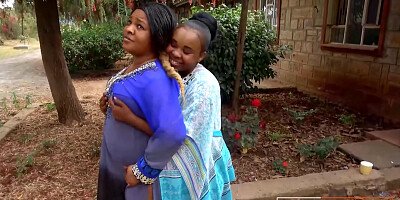 Amateur BBW Ebony Lesbians Share Double Dildo In Wild Homemade Fuck