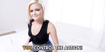 Point of view clip with lascivious Madison Hart from Life Selector