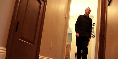 Charming pornstar masturbated till male came and drilled her