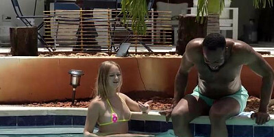 BBC Pie - Handsome Natalia Queen neighbor teasing porno