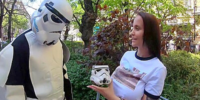 Massive Tits Star Wars Addict Jennifer Mendez Epic Anal & Squirting Threesome