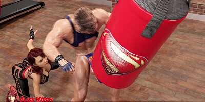 Muscle Female Mma Fighter Takes On Male Fighter Then Fucks Cockham Superheroes 46