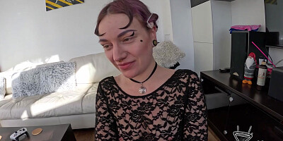Amateur Model Ellah Giving Her First Time Ever On Camera Blowjob She Loves Cum In Her Mouth
