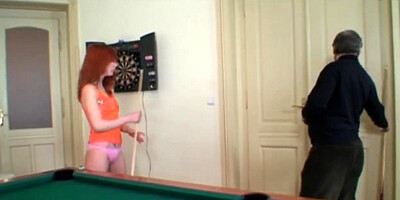 Teen slut fucks gramps after giving head