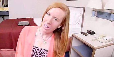 Ginger Teen 18+ Stroking Cock With Kiera Wilde