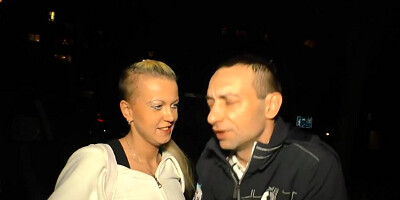 Amateur blonde sucks a cock and rides it on the couch