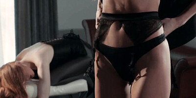 Straplez featuring Mia Reese and Mia Bandini's legs smut