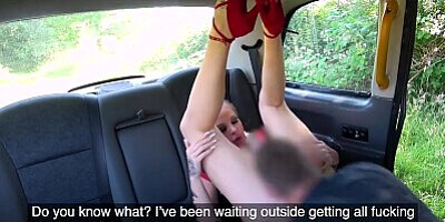Fake Taxi Busty dirty talking blonde squirting Milf fucked in cab
