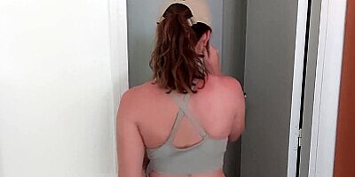 FIRST SCENE 18yo Step Sister Fucks Step Bro Sharing Bed