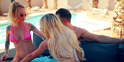 FIT KITTY & SARAH JESSIE FUCK THE POOL GUY