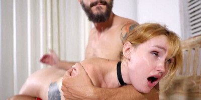 Submissive woman with a great ass is willing to serve