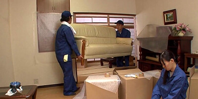 Nozomi Koizumi gives a sloppy BJ to her pervy colleague