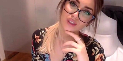 Luxurious Warm Assistant with Glasses Milks at Desk