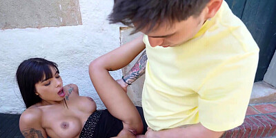 Athenea Rose gets ass-fucked in public for fun
