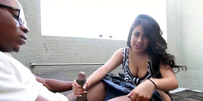 BBC fuck for a Latina who wants interracial orgasms