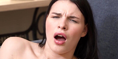 Pasty and meaty brunette playing with her sexy vag