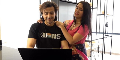 Indian doll with big naturals swallows the jizz after excellent blowjob