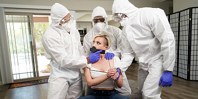 Blonde MILF Taken From Quarantine to Hardcore BBC Test