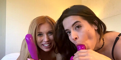 Abbie Maley and Madison Morgan lesbian negotiation