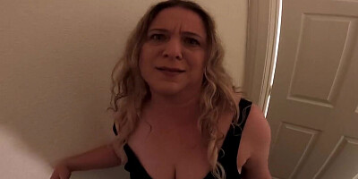 POV banging session with a nice stepmom and a lezzie