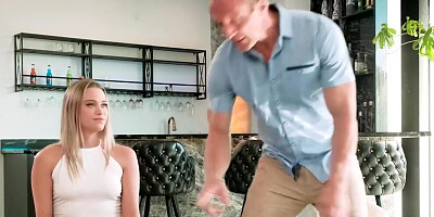 Stepdad is going to fuck that horny bitch, Chloe Rose