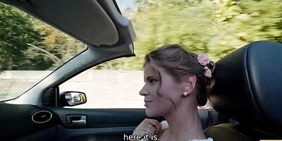 Delightful Steve and Sarah's wedding dress scene