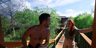 Sinatra Monroe gets fucked in a cabin down by the swamp