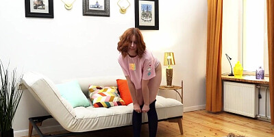 Redheaded girl is going to show her nude body too