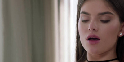 Brunette Gets a Good Anal Drilling on Hotel Room Bed