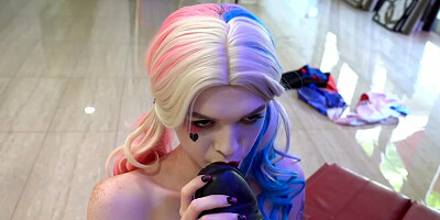 Leya Falcon is cosplaying while having a lesbian scene