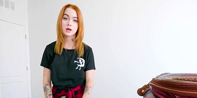 POV pleasure with a nerdy hipster stepsister
