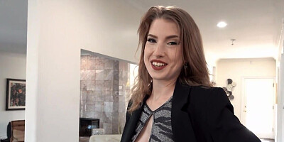 Stacked redheaded girl is going to get power-fucked too