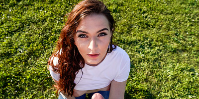 Big ass redhead Suzie Sparklez fucked by tandom dude in POV