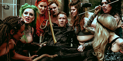 XXX Mad Max parody with one man and multiple thick sluts