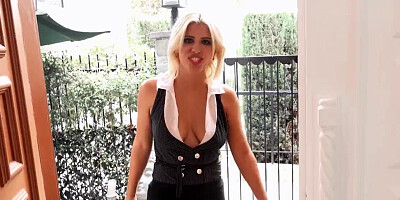 Horny lady with big boobies is going to get pounded in POV