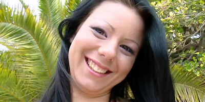 Klaudia Hot sucks a dick and gets fucked on the street