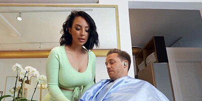 Alyx Star and Lauren Pixie working on hung lad Kyle