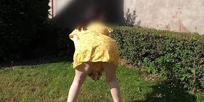 Adorable and barely legal babe is going to tease hard cock