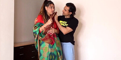 Sensual chick tries tasty Indian cock after a smooth foreplay