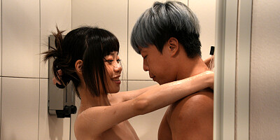 Petite Asian gets fucked hard as fuck in webcam home romance
