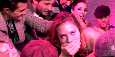 Chick adores torture especially when she is masturbated in public