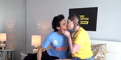 Aussie beauty worships dick in POV to be HIS whore