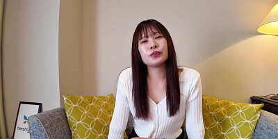 Casting Asian babe is ready to strip naked and work her magic
