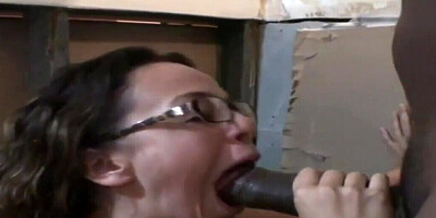 Nerdy babe with perfect tits gets fucked in really hot manners