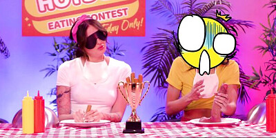 Girls Way featuring Eliza Ibarra and Alexis Tae's sloppy blowjob movie