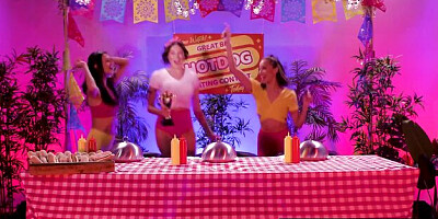 Girls Way featuring Eliza Ibarra and Alexis Tae's sloppy blowjob movie
