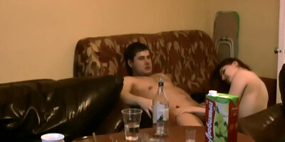 A regular party is turning into a sex party after a lot of drinking