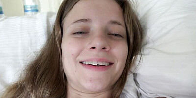 Attractive Riley Star's small tits movie