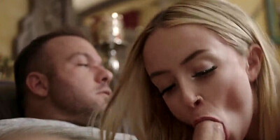 Attractive blonde babe in a high definition XXX film